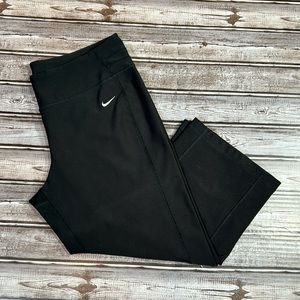 Nike Dri-Fit Cropped Length Leggings Black Size M